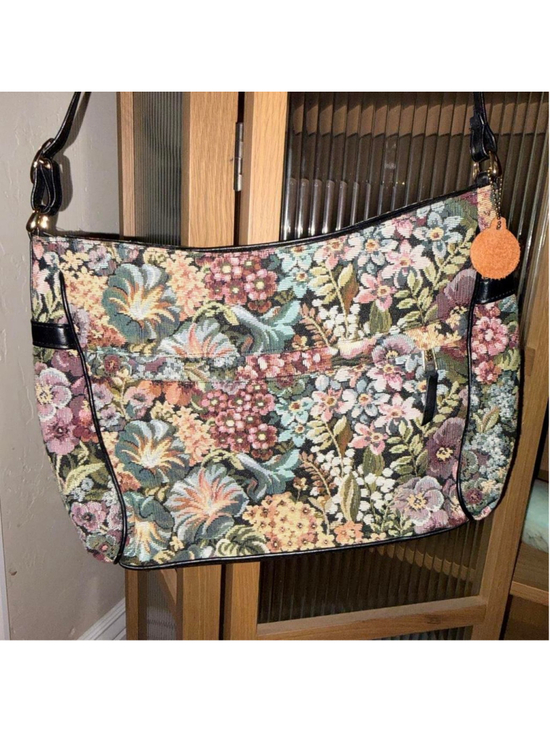 sas Handbags - #vintage #Floral tapestry #SAS bag with adjustable strap